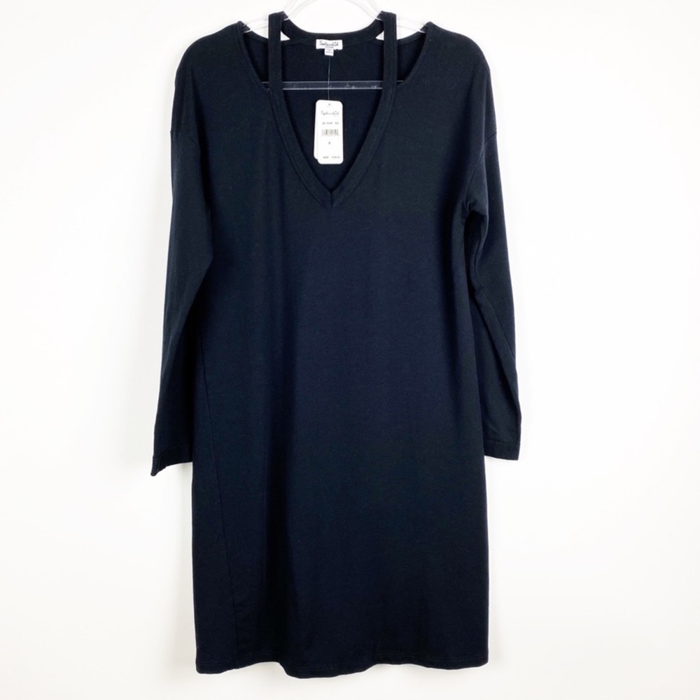 Splendid Black French Terry Cutout Dress NWT B17/32 - Picture 5 of 10